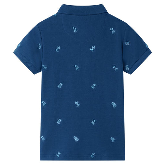 Vidaxl kinderpoloshirt 92 donkerblauw