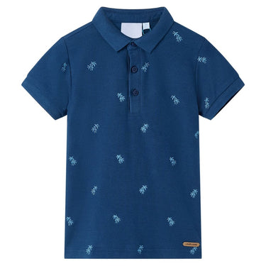 Vidaxl kinderpoloshirt 104 donkerblauw