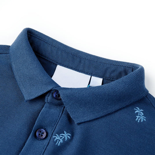 Vidaxl kinderpoloshirt 104 donkerblauw