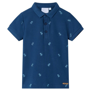 Vidaxl kinderpoloshirt 128 donkerblauw