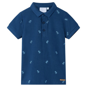 Vidaxl kinderpoloshirt 140 donkerblauw