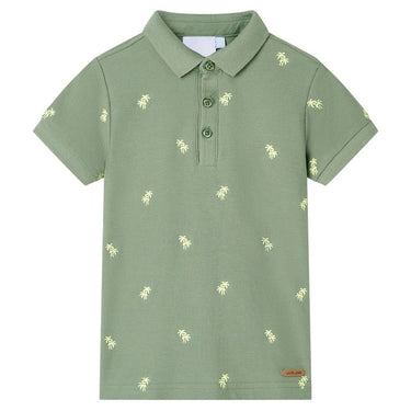 Vidaxl kinderpoloshirt 92 kakikleurig