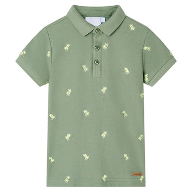 Vidaxl kinderpoloshirt 104 kakikleurig