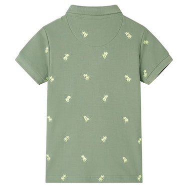 Vidaxl kinderpoloshirt 116 kakikleurig