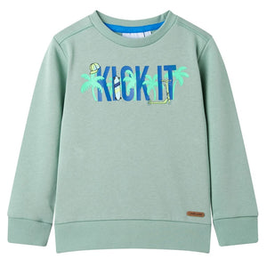 Vidaxl kindertrui 128 lichtkaki