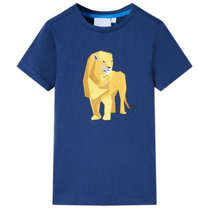 Vidaxl kindershirt 116 donkerblauw