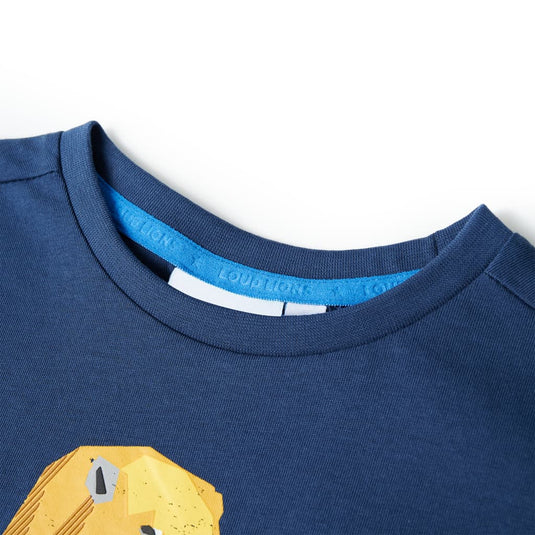 Vidaxl kindershirt 116 donkerblauw
