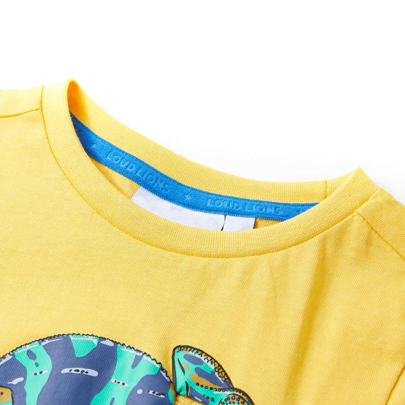Load image into Gallery viewer, VidaXL Kindershirt met korte mouwen 116 lichtokerkleurig
