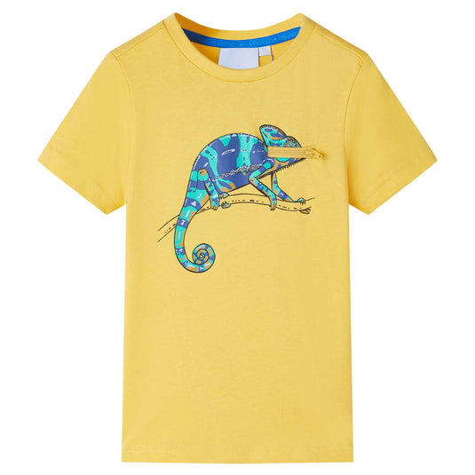 Vidaxl kindershirt met korte mouwen 140 lichtokerkleurig