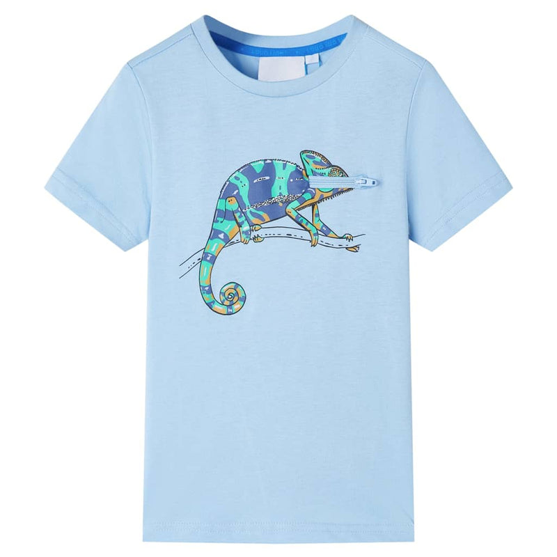 Load image into Gallery viewer, VidaXL Kindershirt met korte mouwen 92 lichtblauw
