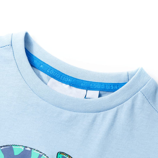 Vidaxl kindershirt met korte mouwen 116 lichtblauw
