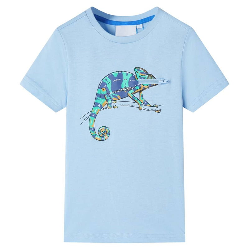 Chargez l'image dans la visionneuse de la galerie, Vidaxl kindershirt met korte mouwen 140 lichtblauw
