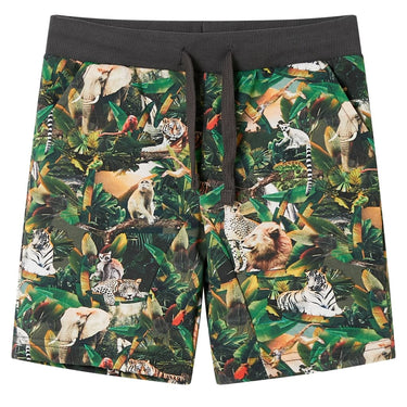 Vidaxl kindershorts met trekkoord 104 oudpetrol