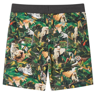 Vidaxl kindershorts met trekkoord 104 oudpetrol
