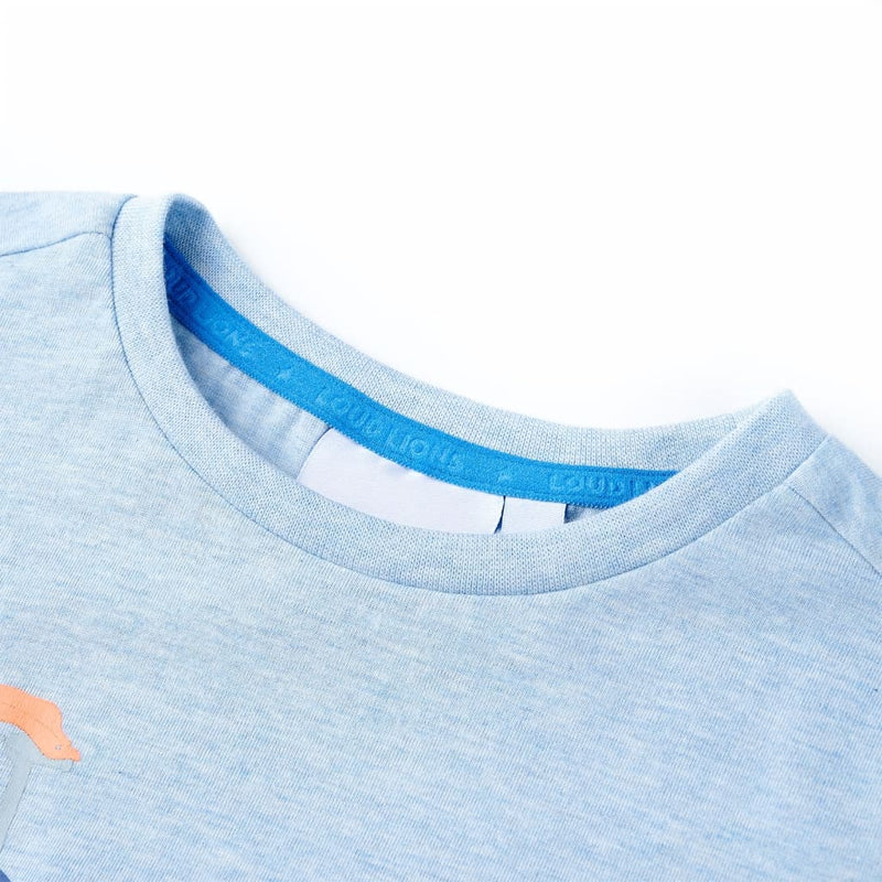 Load image into Gallery viewer, Vidaxl kindershirt 104 gemêleerd zachtblauw

