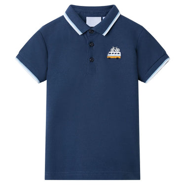Vidaxl kinderpoloshirt 92 donkerblauw