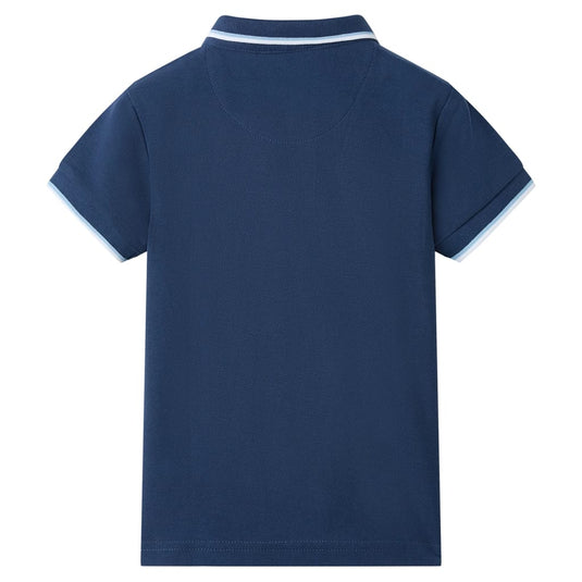 Vidaxl kinderpoloshirt 104 donkerblauw