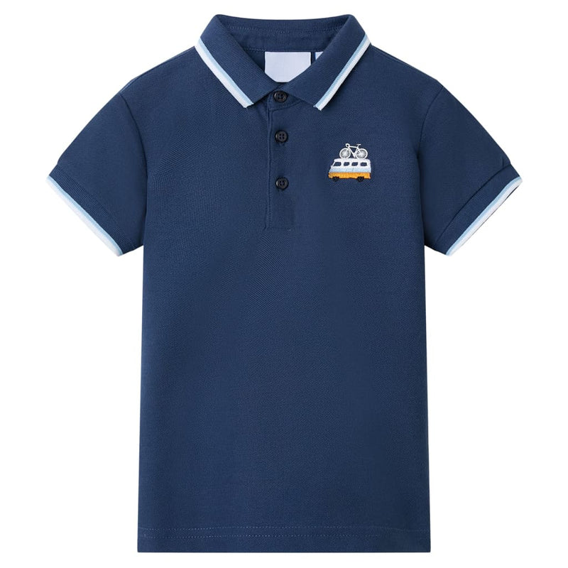 Load image into Gallery viewer, VidaXL Kinderpoloshirt 140 donkerblauw
