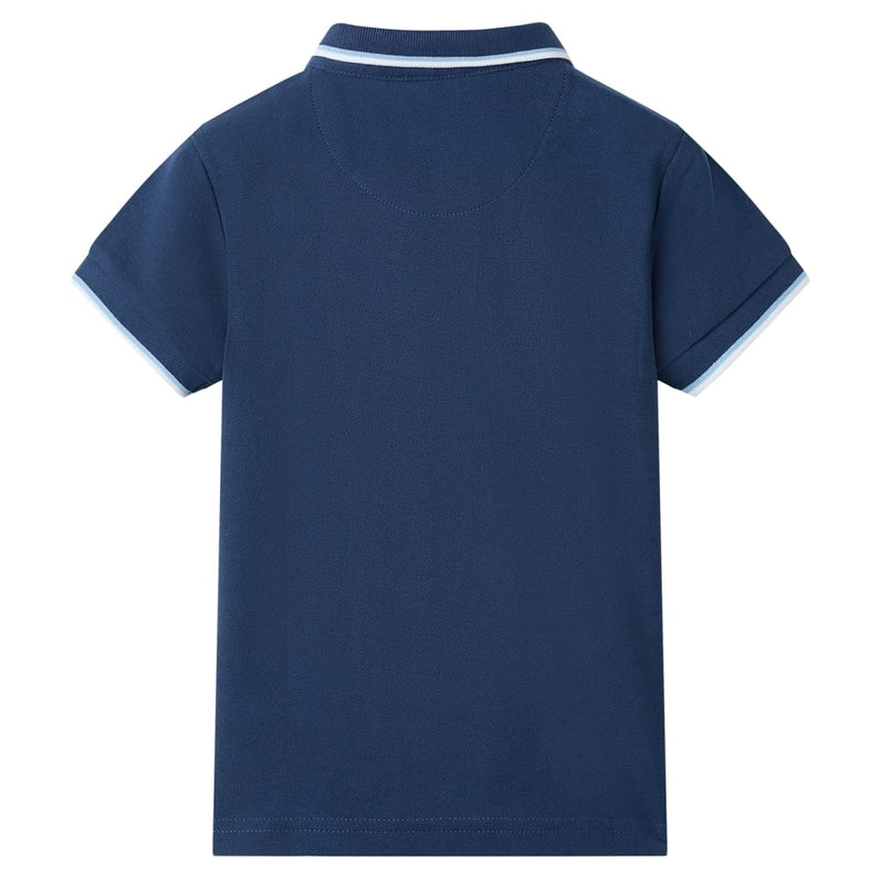 Load image into Gallery viewer, VidaXL Kinderpoloshirt 140 donkerblauw
