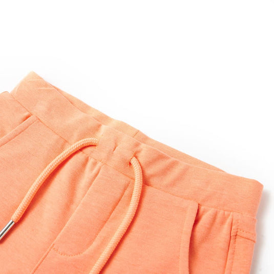 VidaXL Kindershorts met trekkoord 140 neonoranje