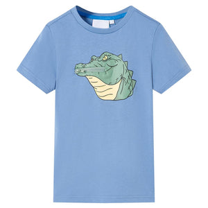 VidaXL Kindershirt 116 middenblauw