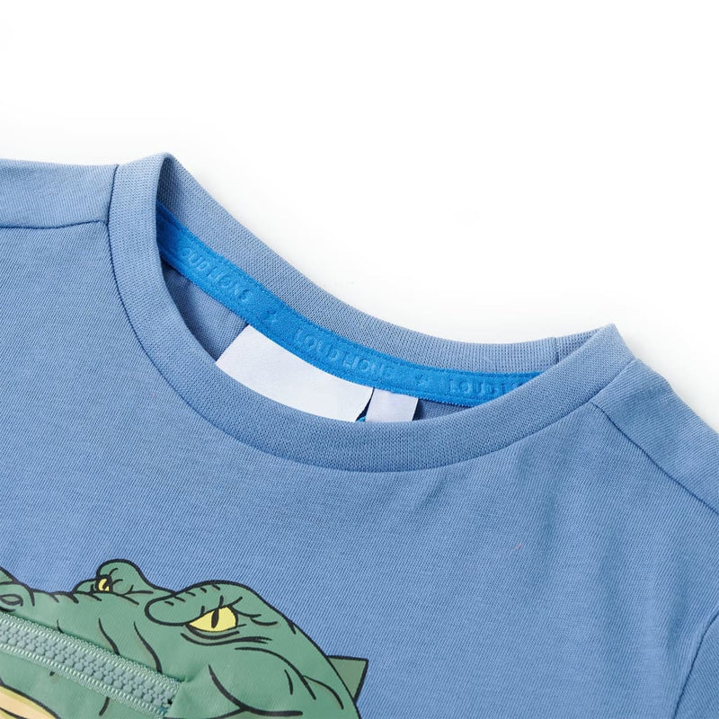 Load image into Gallery viewer, VidaXL Kindershirt 116 middenblauw
