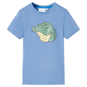 Vidaxl kindershirt 128 middenblauw