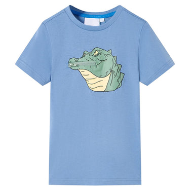 Vidaxl kindershirt 128 middenblauw