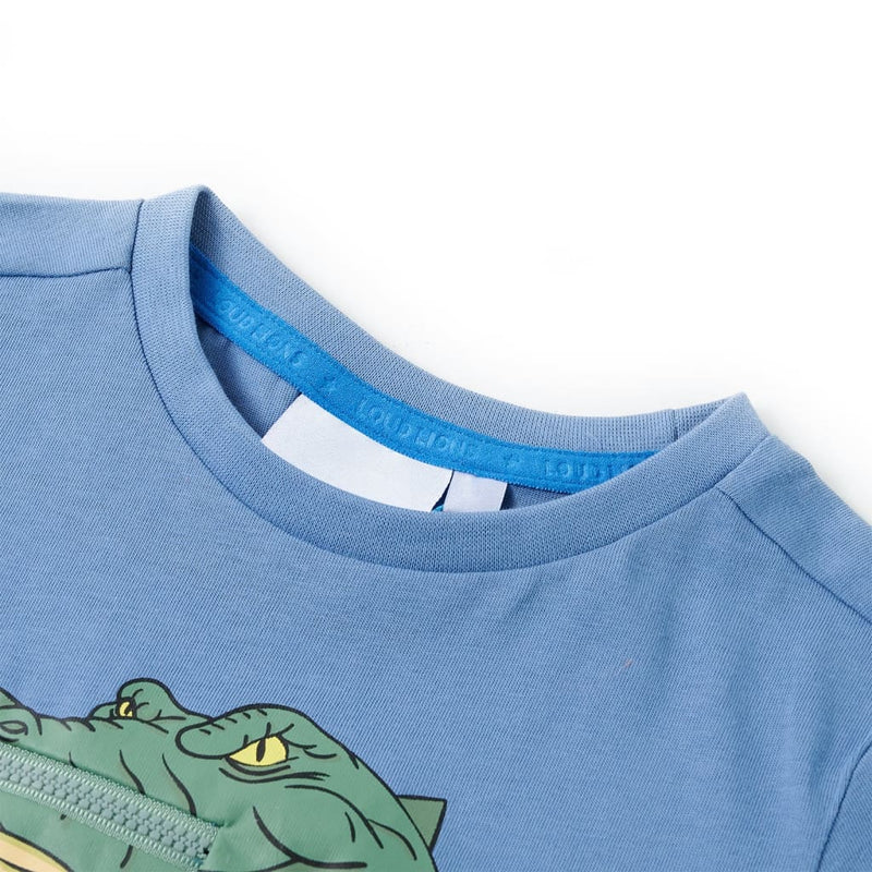Load image into Gallery viewer, VidaXL Kindershirt 140 middenblauw
