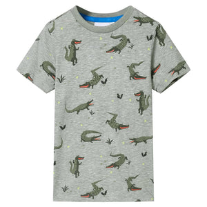 Vidaxl kindershirt 104 gemêleerd lichtkaki