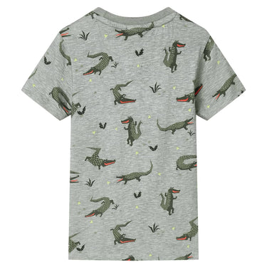 Vidaxl kindershirt 116 gemêleerd lichtkaki