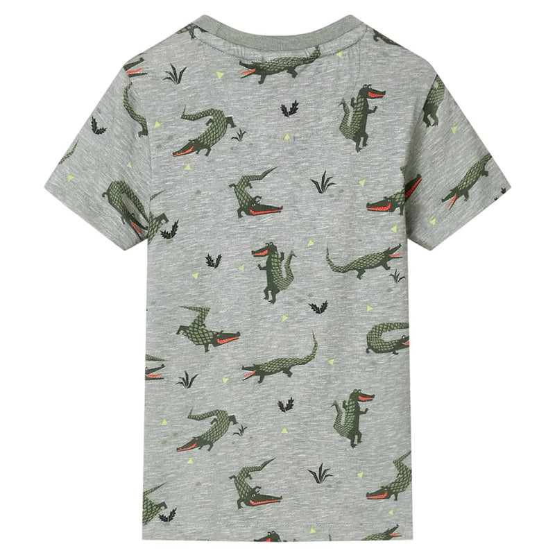Afbeelding laden in galerijviewer, Vidaxl kindershirt 128 gemêleerd lichtkaki
