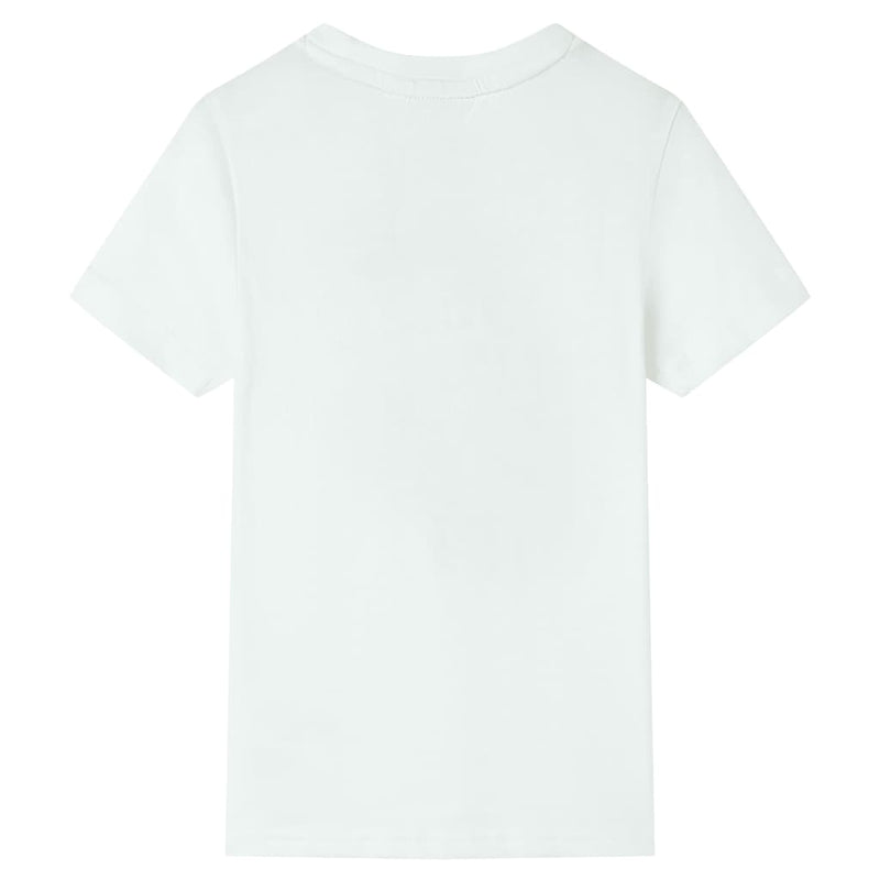 Load image into Gallery viewer, VidaXL Kindershirt met korte mouwen 128 ecru
