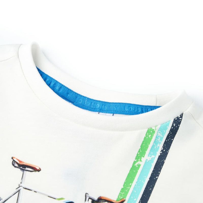 Load image into Gallery viewer, VidaXL Kindershirt met korte mouwen 128 ecru
