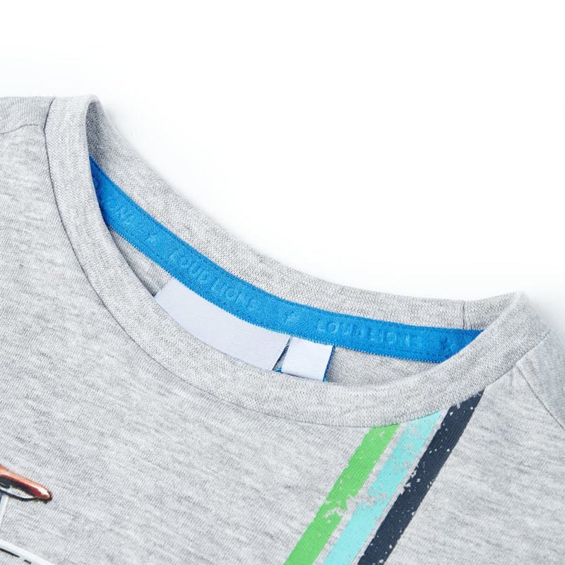 Load image into Gallery viewer, VidaXL Kindershirt met korte mouwen 128 grijs

