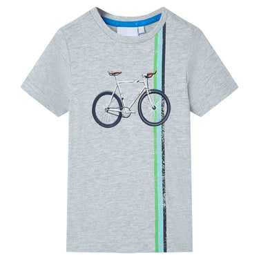 Vidaxl kindershirt met korte mouwen 140 grijs