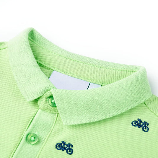 Vidaxl kinderpoloshirt 104 neongroen