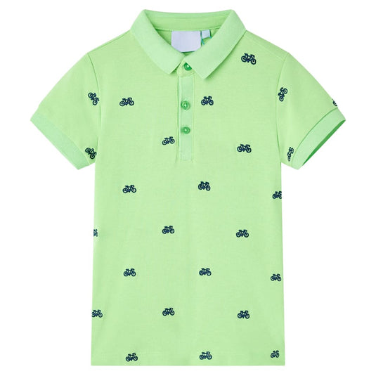 Vidaxl kinderpoloshirt 128 neongroen