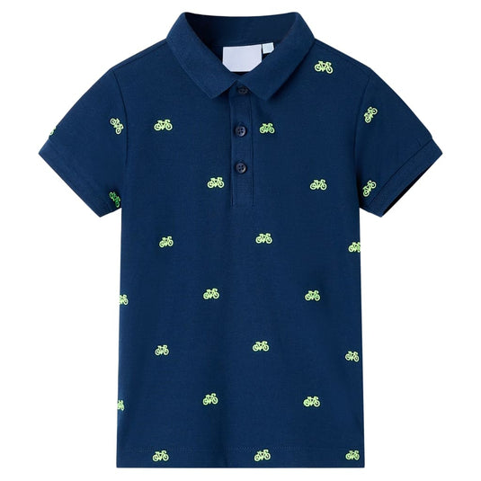 Vidaxl kinderpoloshirt 92 marineblauw