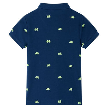 Vidaxl kinderpoloshirt 116 marineblauw