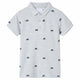 Vidaxl kinderpoloshirt  92 gemêleerd grijs