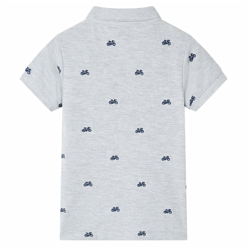 Load image into Gallery viewer, Vidaxl kinderpoloshirt  92 gemêleerd grijs
