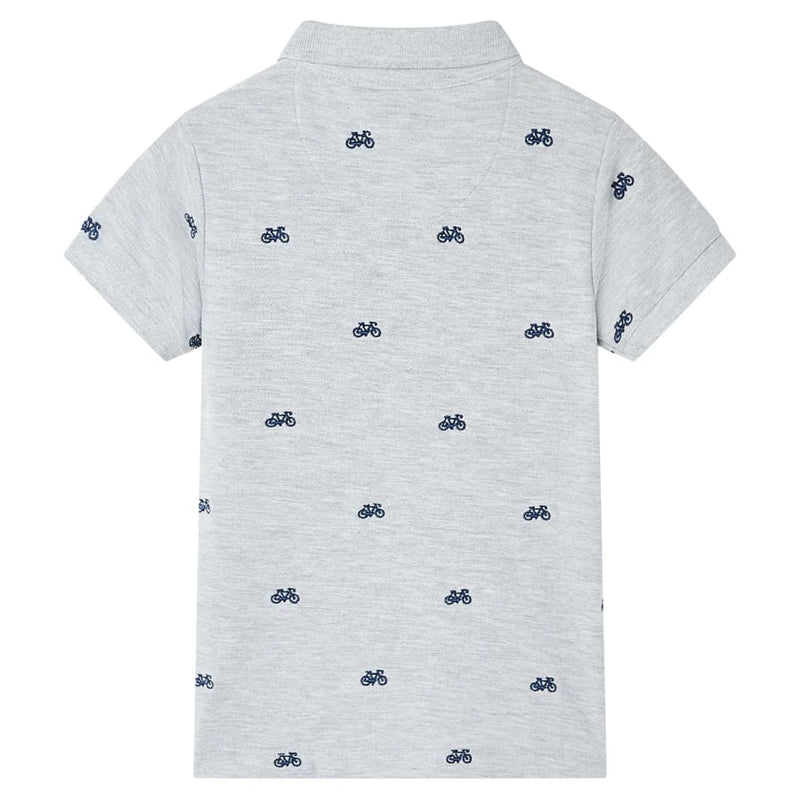 Load image into Gallery viewer, Vidaxl kinderpoloshirt  104 gemêleerd grijs
