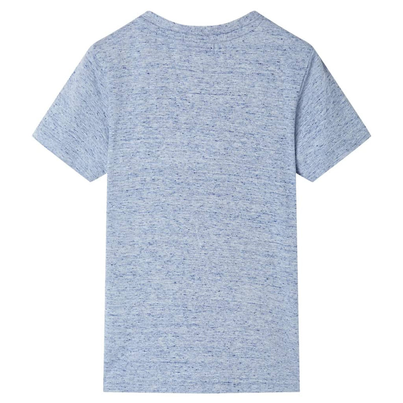 Load image into Gallery viewer, VidaXL Kindershirt met korte mouwen 104 gemêleerd blauw
