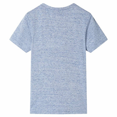 Vidaxl kindershirt met korte mouwen 128 gemêleerd blauw
