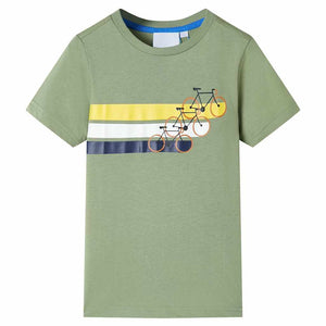 Vidaxl kindershirt met korte mouwen 128 lichtkakikleurig