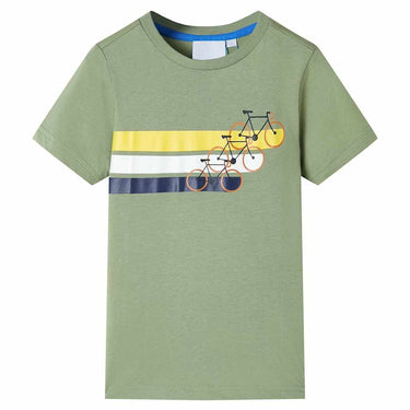 Vidaxl kindershirt met korte mouwen 128 lichtkakikleurig