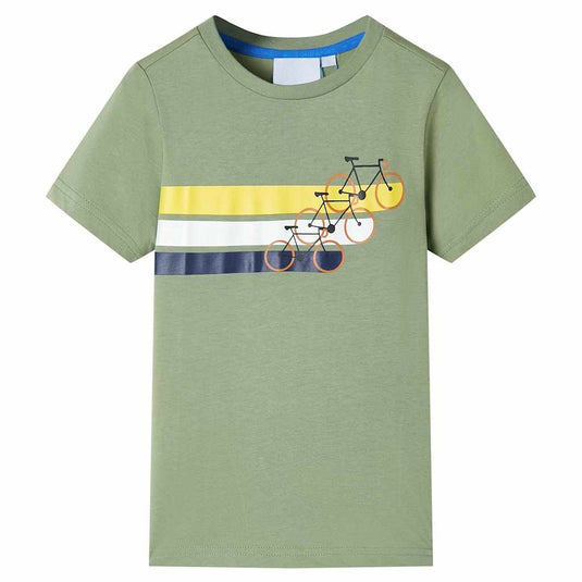 Vidaxl kindershirt met korte mouwen 128 lichtkakikleurig