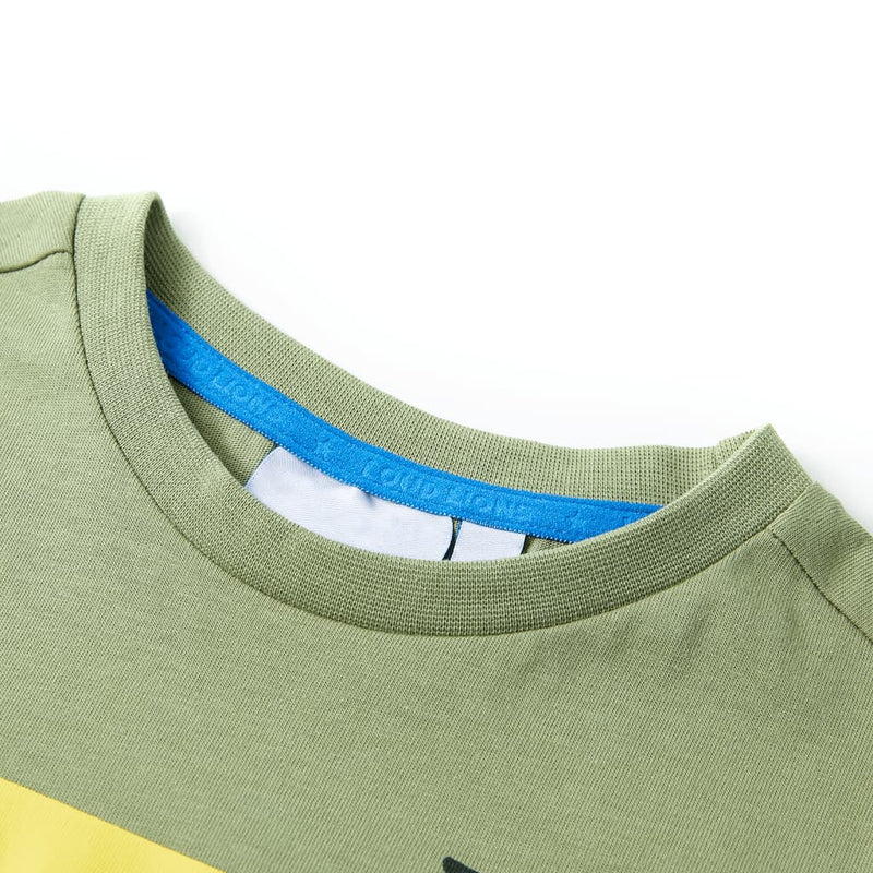 Load image into Gallery viewer, Vidaxl kindershirt met korte mouwen 128 lichtkakikleurig

