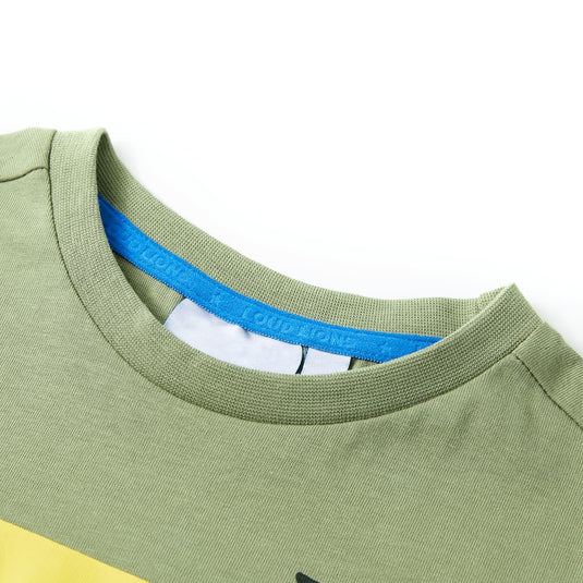 Vidaxl kindershirt met korte mouwen 128 lichtkakikleurig